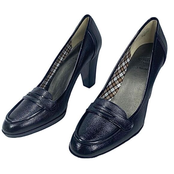 Circa Joan & David CJCHAS Size 8.5 Medium Stacked Platform Womens Shoe Black - Picture 8 of 10